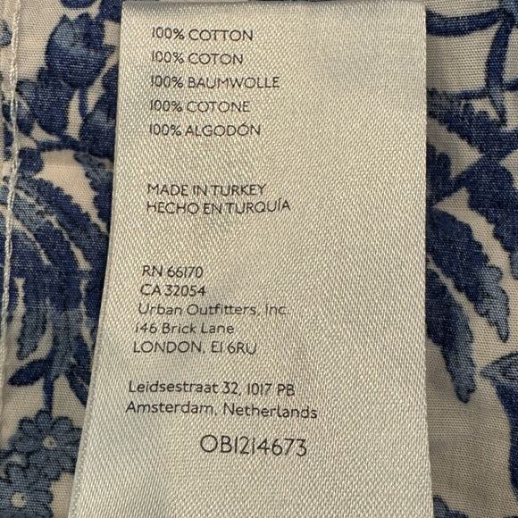 Anthropologie Maeve The Somerset Maxi Dress Blue White Fern Toile - Picture 9 of 12